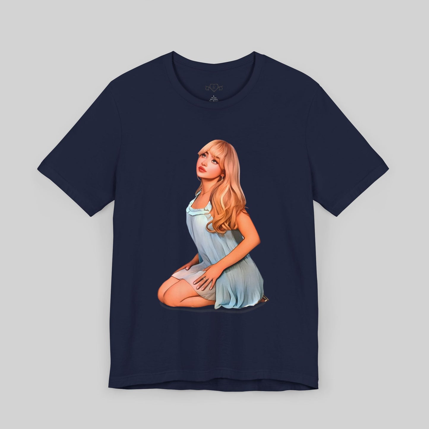 Artistic Unisex Tee - Elegant Pose Design - Sabrina Carpenter Merch