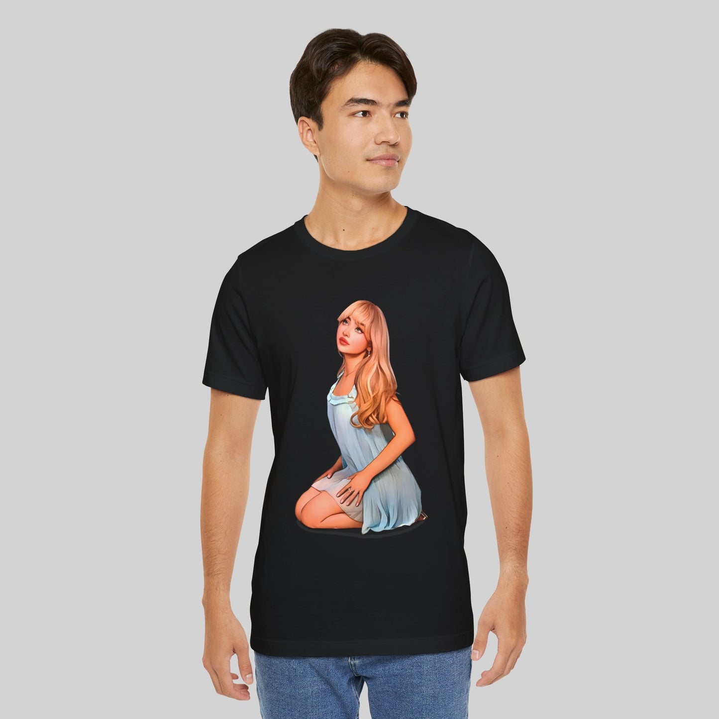 Artistic Unisex Tee - Elegant Pose Design - Sabrina Carpenter Merch