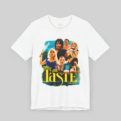Retro Graphic Tee with 'Taste' Design for Movie Lovers - Sabrina Carpenter Merch