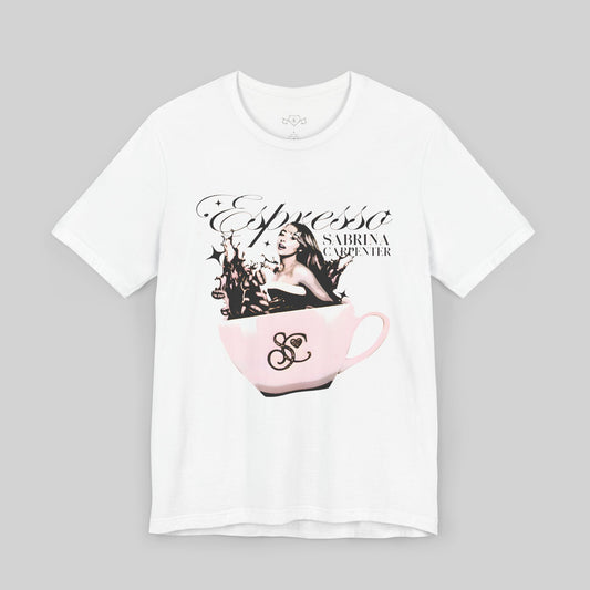 Sabrina Carpenter Espresso &Coffee Lovers Unisex Jersey Tee - Sabrina Carpenter Merch