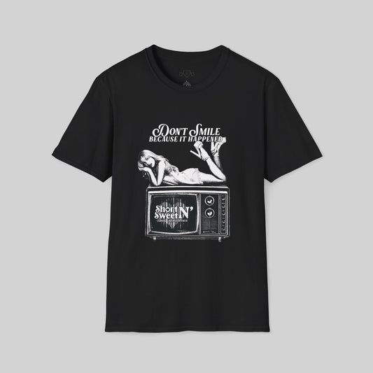 Don't Smile TV Graphic Unisex Softstyle T-Shirt - Sabrina Carpenter Merch