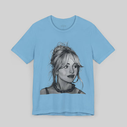 Stylish Graphic Tee - Trendy Women's Illustration - Sabrina Carpenter Merch