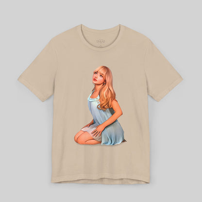 Artistic Unisex Tee - Elegant Pose Design - Sabrina Carpenter Merch