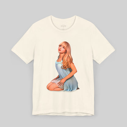 Artistic Unisex Tee - Elegant Pose Design - Sabrina Carpenter Merch