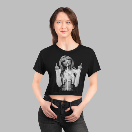 Bold Statement Crop Tee - Attitude & Style for Confident Individuals - Sabrina Carpenter Merch