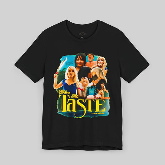 Retro Graphic Tee with 'Taste' Design for Movie Lovers - Sabrina Carpenter Merch