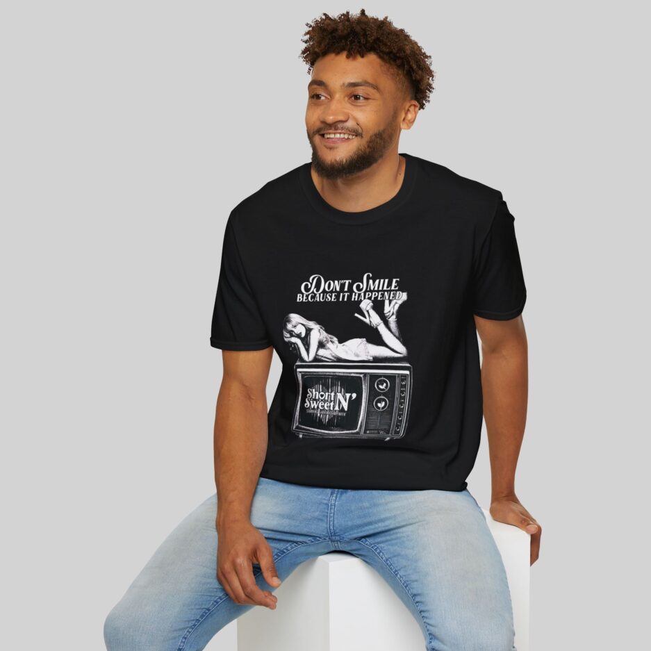 Don't Smile TV Graphic Unisex Softstyle T-Shirt - Sabrina Carpenter Merch