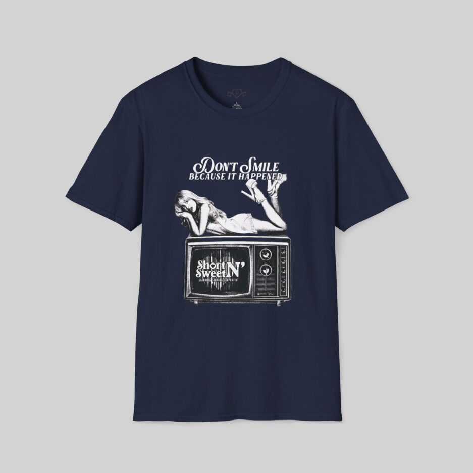 Don't Smile TV Graphic Unisex Softstyle T-Shirt - Sabrina Carpenter Merch
