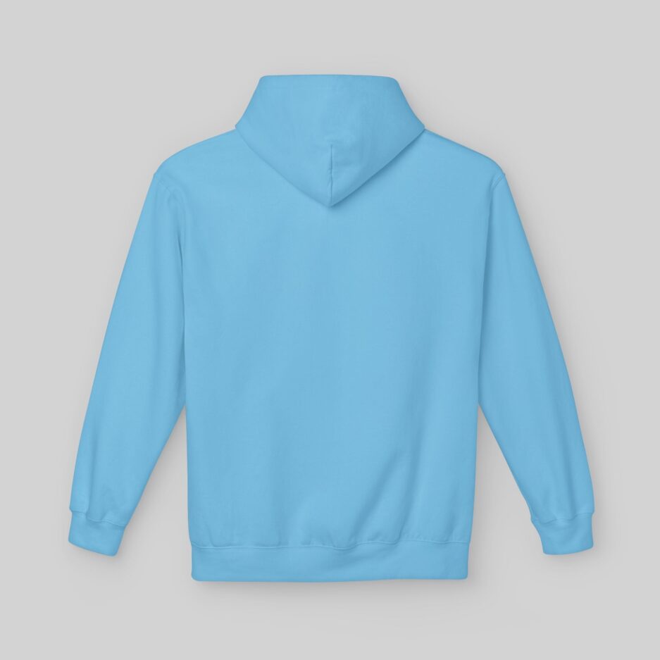 Light blue Sabrina Carpenter Espresso Lover Hoodie on a gray background