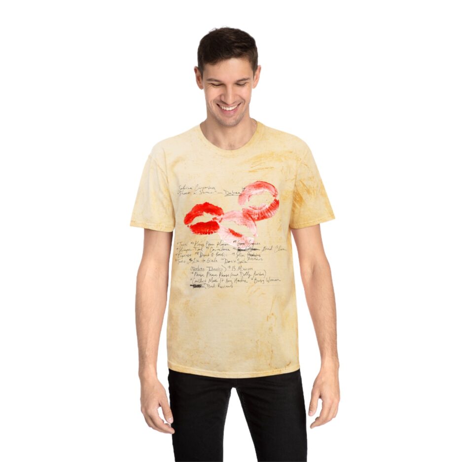 Sabrina Carpenter Merch Lyrics Lip T-Shirt