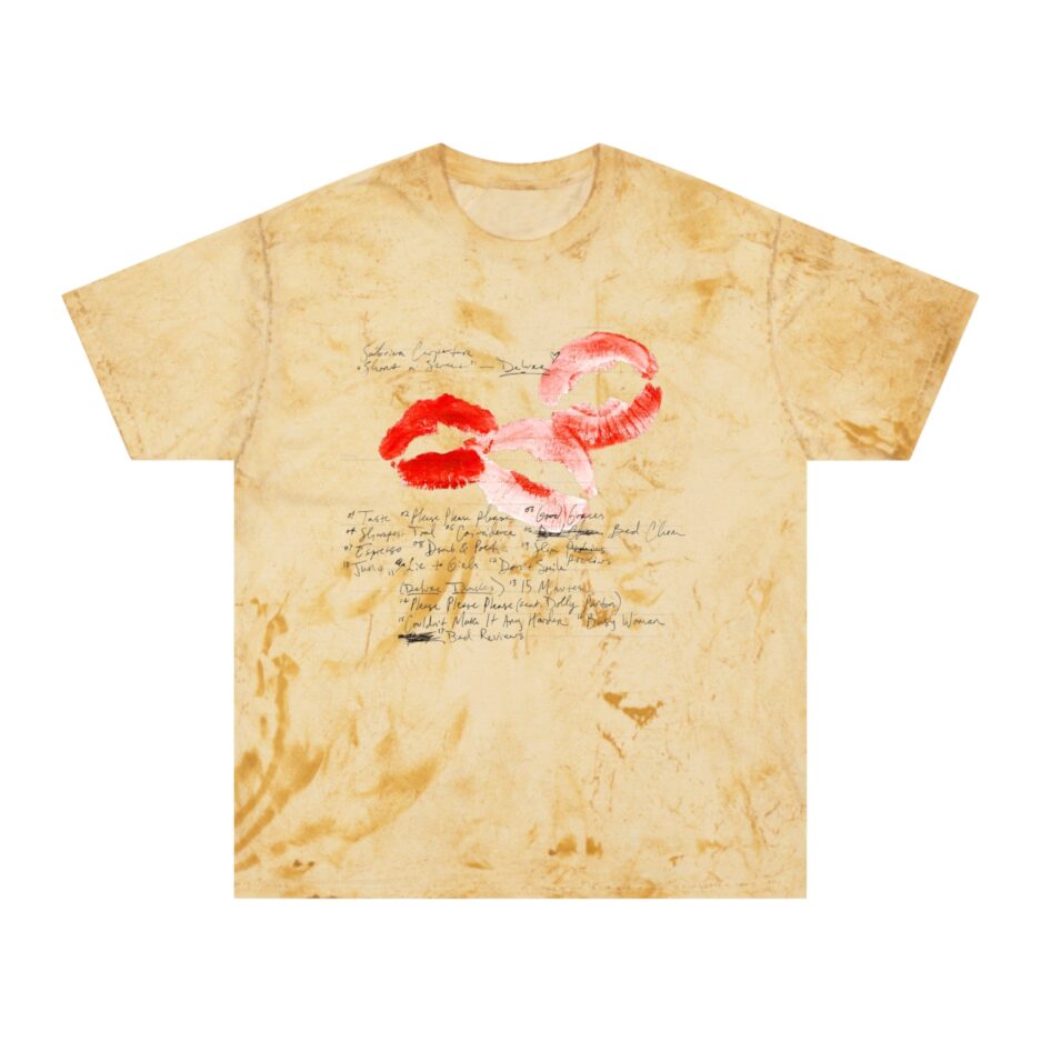 Sabrina Carpenter Merch Lyrics Lip T-Shirt