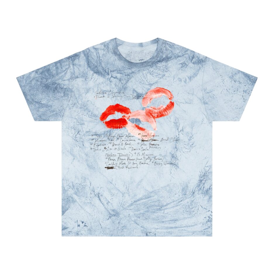 Sabrina Carpenter Merch Lyrics Lip T-Shirt