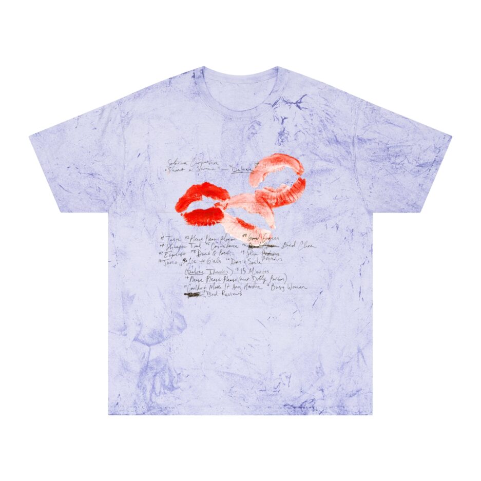 Sabrina Carpenter Merch Lyrics Lip T-Shirt