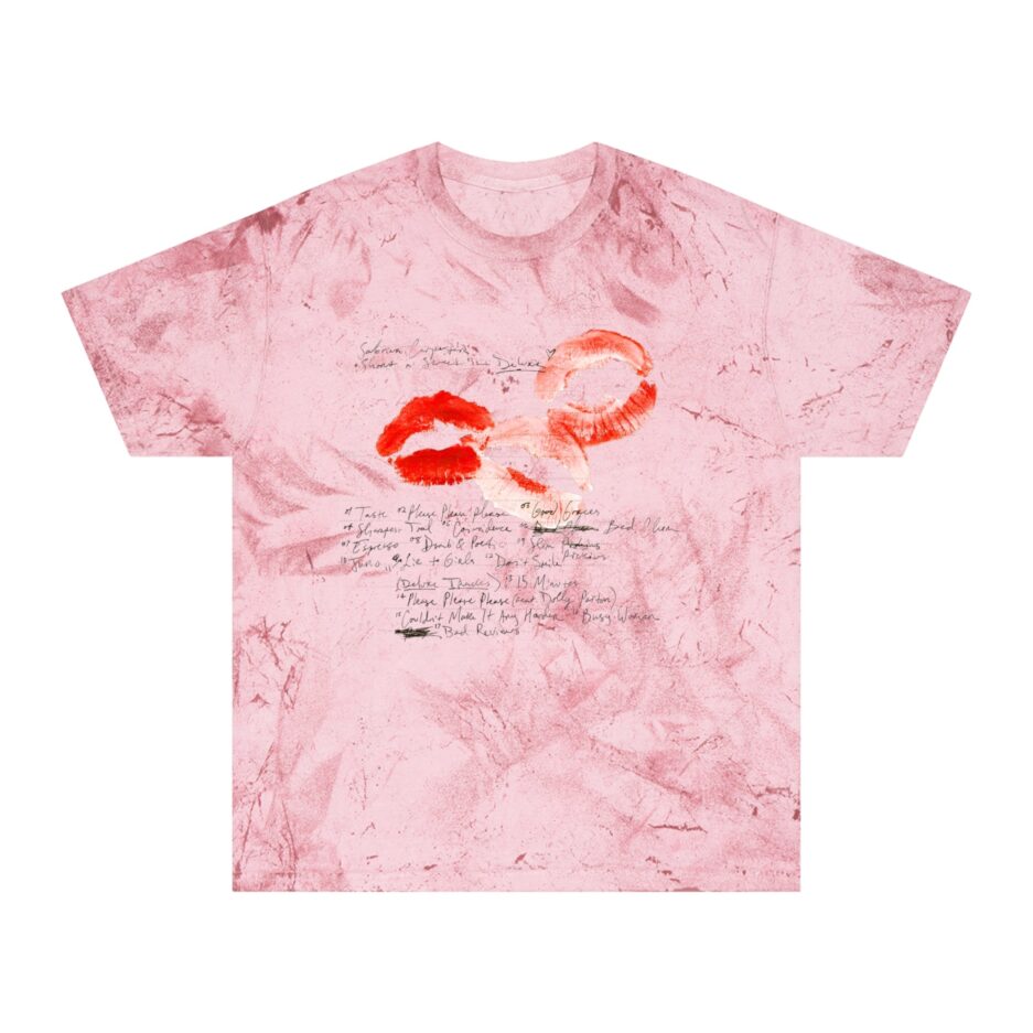 Sabrina Carpenter Merch Lyrics Lip T-Shirt